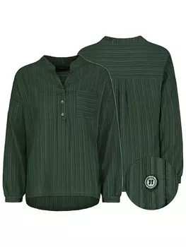 Блуза Sublevel Bluse, темно-зеленый