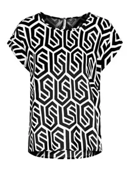 Блуза Sublevel, черный/белый