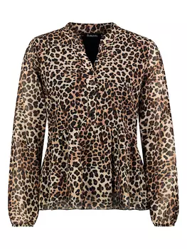 Блуза Sublevel, цвет Braun/Schwarz