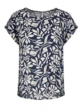 Блуза Sublevel, цвет dunkelblau/wei