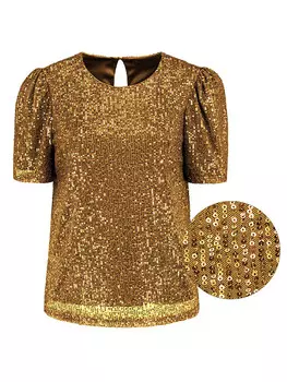 Блуза Sublevel Paillettenbluse, золотой