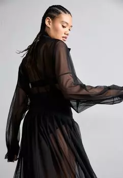 Блуза SUPER Norma Kamali, черный