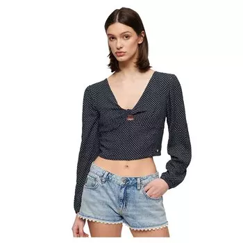 Блуза Superdry Crop, синий