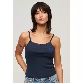 Блуза Superdry Essential Button Down, синий