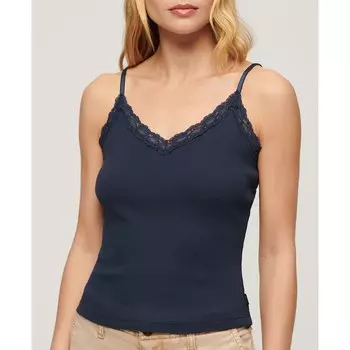 Блуза Superdry Essential Lace Trim, синий