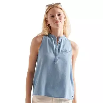 Блуза Superdry Tencel, синий