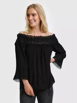 Блуза свободного кроя Cream, черный