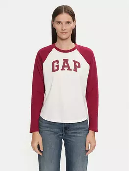 Блуза свободного кроя Gap, красный