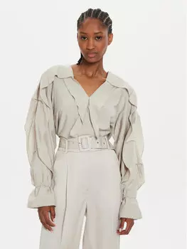 Блуза свободного кроя Karen By Simonsen, бежевый