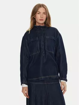 Блуза свободного кроя Munthe, синий