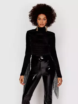 Блуза свободного кроя Rotate, черный