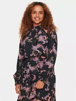 Блуза свободного кроя Saint Tropez, черный