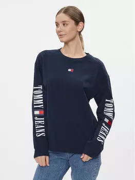 Блуза свободного кроя Tommy Jeans, синий