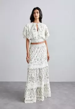 Блуза TABITHA BLOUSE Alice + Olivia, кремовый