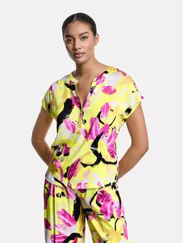 Блуза TAIFUN, цвет gelb/pink