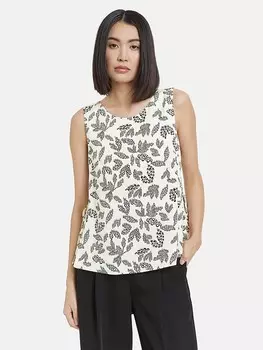 Блуза TAIFUN ntop, цвет creme/schwarz