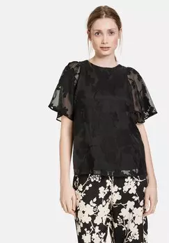 Блуза Taifun прозрачная, черный