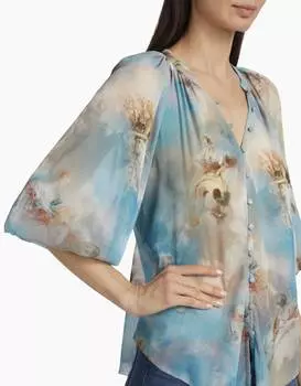 Блуза Teagan Renaissance в синем цвете Multi L'Agence