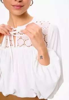 Блуза TERESA blue shadow, белый