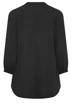 Блуза TEXTURED Yours Clothing, черный