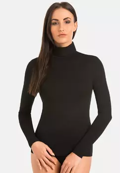 Блуза Teyli Langarm Rollkragenpullover aus Viskose fr Frauen Evelyn, черный