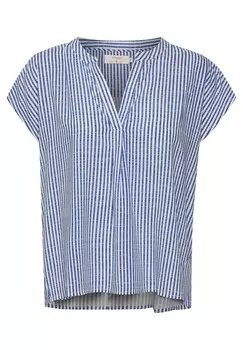 Блуза Tiah Cap Sleeve Cream, синий молочный мальчик