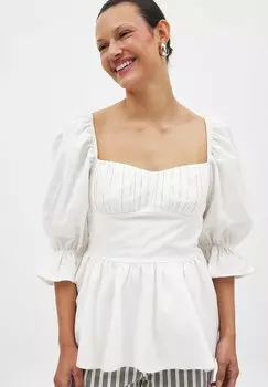 Блуза TIE BACK NA-KD, белый