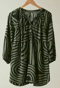 Блуза TIE NECK Evans, хаки