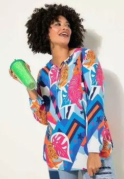Блуза TIGER PATTERNS LONG SLEEVES Angel of Style, синий