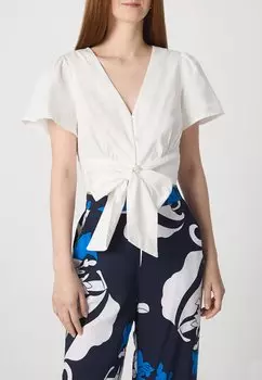 Блуза Tilda Tie Vero Moda, ярко-белая