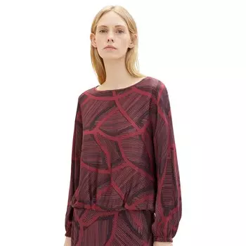 Блуза Tom Tailor 1037896 Satin Printed, красный
