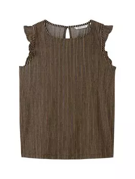Блуза Tom Tailor, цвет Brown/Black