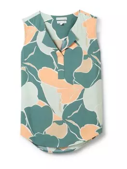 Блуза Tom Tailor, цвет Emerald/Pastel Green