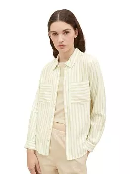 Блуза TOM TAILOR Denim, цвет hellgrn/wei