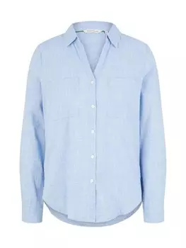 Блуза Tom Tailor Langarmbluse, цвет dreamy blue
