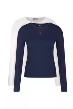 Блуза Tommy Jeans 2-pack Slim Fit, белый