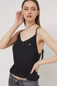 Блуза Tommy Jeans, черный