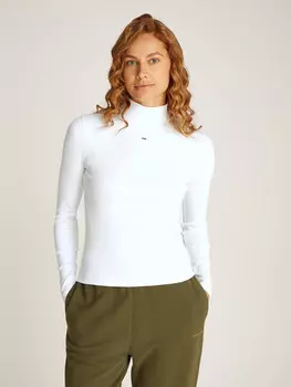 Блуза Tommy Jeans ESSENTIAL Slim Fit, белый