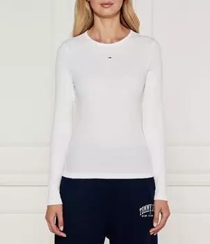 Блуза Tommy Jeans Slim Fit, белый