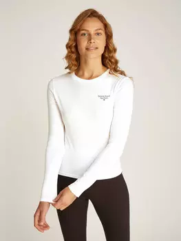 Блуза Tommy Jeans Slim Fit, белый