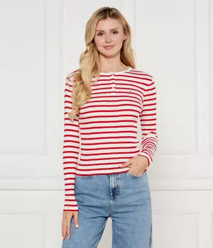 Блуза Tommy Jeans Slim Fit, красный