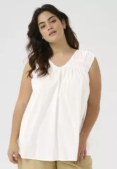 Блуза Top Kaffe Curve, кремовый