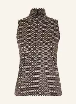 Блуза топ LUISA CERANO aus Jacquard, кремовый