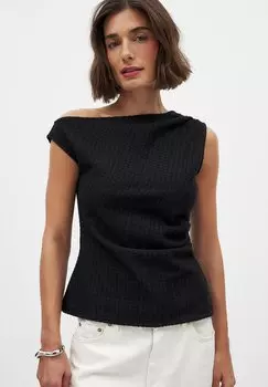 Блуза Top NA-KD, черный