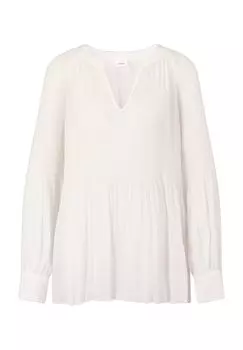 Блуза-топ с разрезом, женская s.Oliver BLACK LABEL, белый