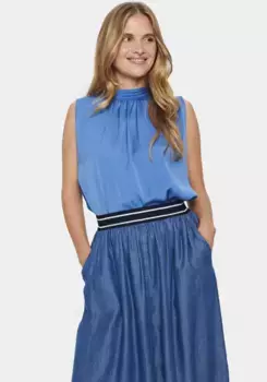 Блуза-топ Saint Tropez "AileenSZ Top", синий