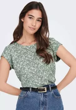 Блуза-топ женская с цветочным принтом ONLY, цвет Lily