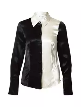 Блуза Topshop, черный/белый