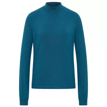 Блуза Tranquillo Ecovero-Bluse close Neck, цвет Bermuda Blue