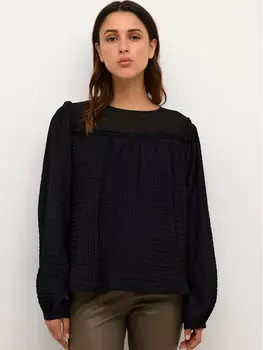 Блуза трапециевидного кроя Karen By Simonsen, черный